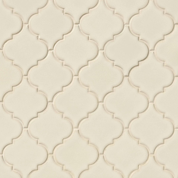 Msi Antique White Arabesque 10-1/2 In. X 15-1/2 In. X 8 Mm Glazed Ceramic Mosaic Wall Tile, 10PK ZOR-MD-0428 - main